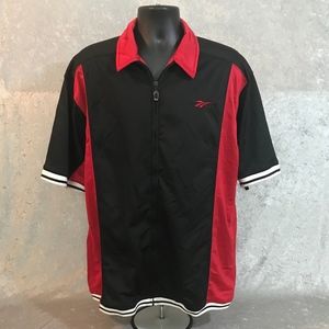 REEBOK VINTAGE ZIP UP SHORT SLEEVE TRACK JACKET